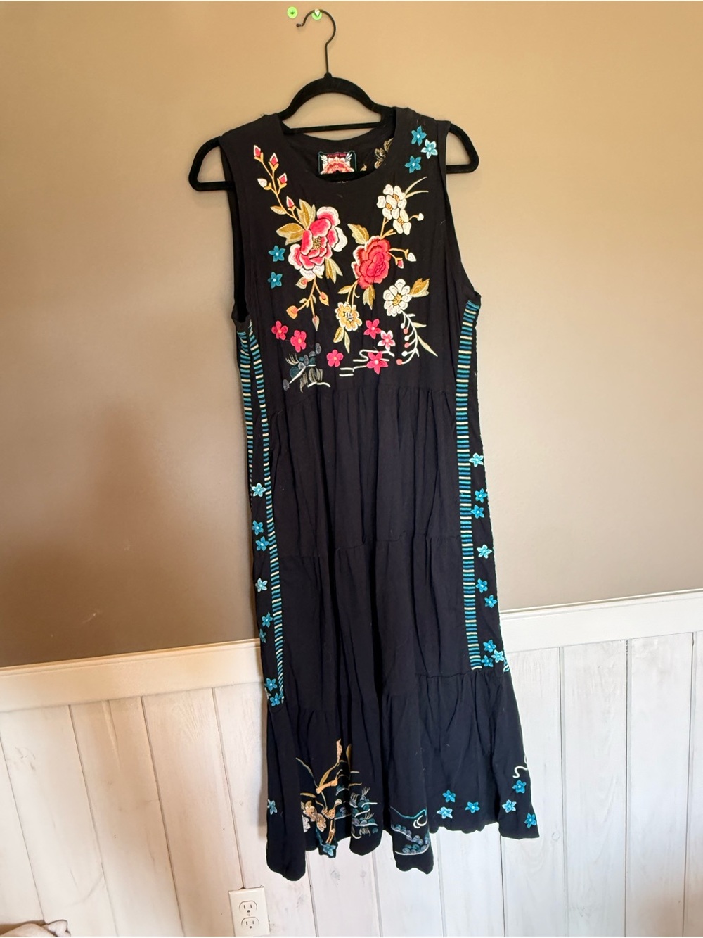 Johnny Was Black Maxi Dress